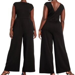 Ponte-Knit Jumpsuit by Old Navy in Plus Size 3X Black Jack NWOT SOLD OUT ONLINE